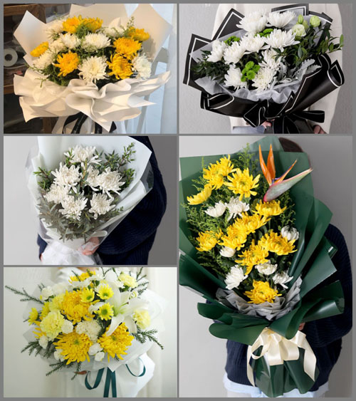 山东莱芜莱城区高庄街道石棚村白事花束代送